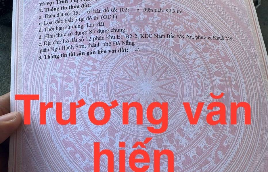 Bán đất Trương Văn Hiến, Ngũ Hành Sơn, sát bãi biển Sơn Thủy, hướng Nam, 180m2, giá 16 tỷ